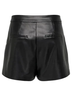 ONLTRICIA Vita media Baggy Fit Pantaloncini in finta pelle