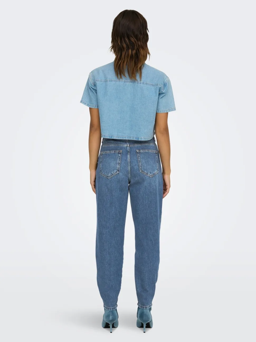 ONLTROY Vita alta Carrot Fit Lunghezza alla caviglia Jeans