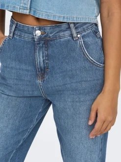 ONLTROY Vita alta Carrot Fit Lunghezza alla caviglia Jeans