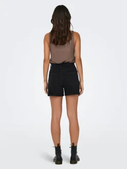 ONLVEGA Vita alta Regular Fit Bermuda in jeans