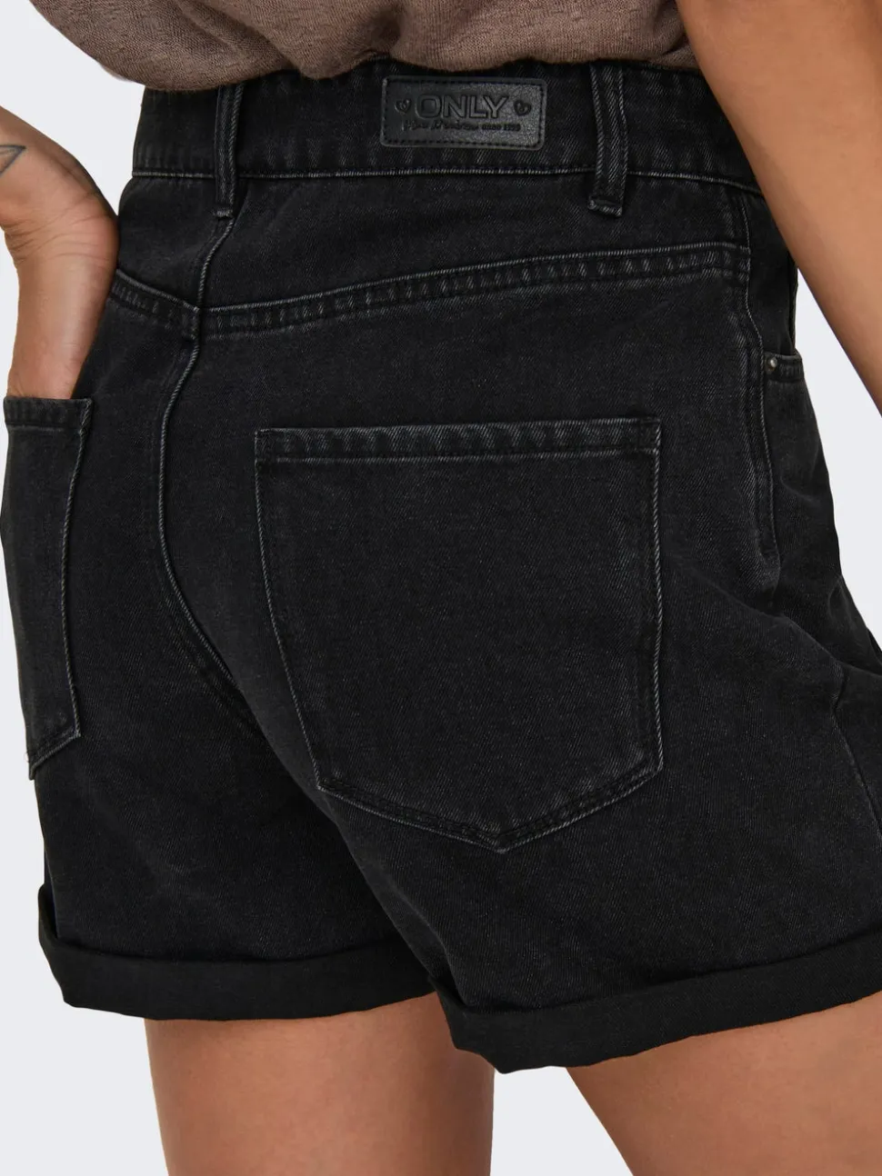 ONLVEGA Vita alta Regular Fit Bermuda in jeans