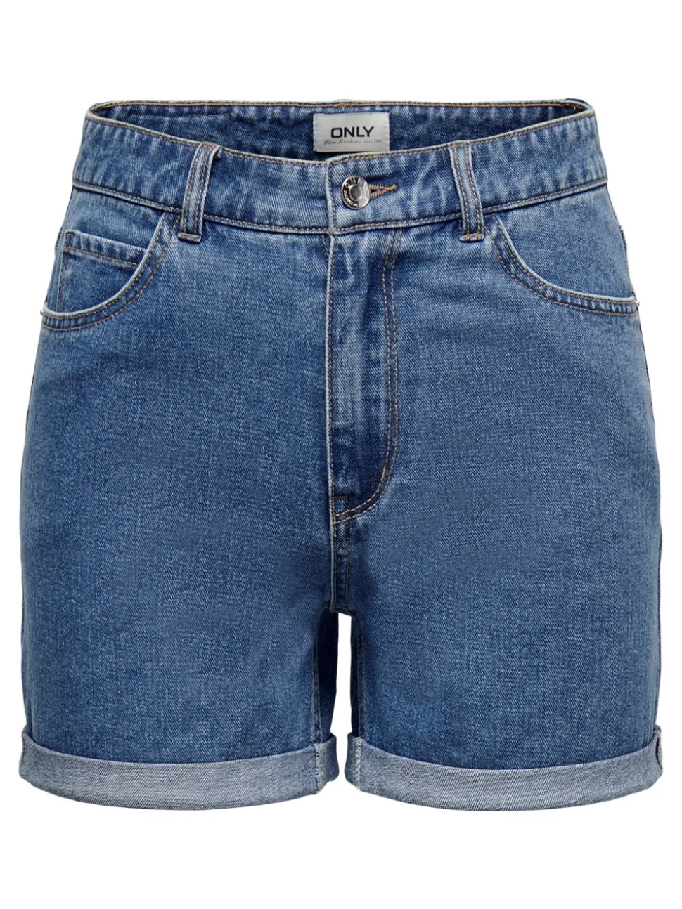 ONLVEGA Vita alta Regular Fit Bermuda in jeans
