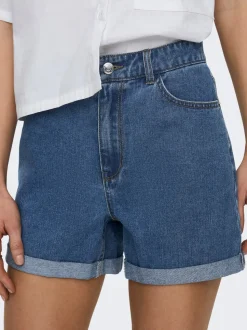 ONLVEGA Vita alta Regular Fit Bermuda in jeans