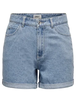 ONLVEGA Vita alta Regular Fit Bermuda in jeans
