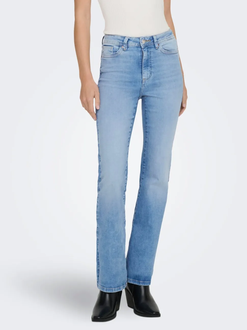 ONLWAUW Vita alta Flared Fit Jeans