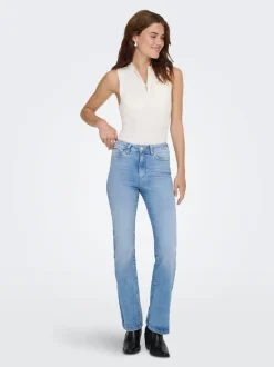 ONLWAUW Vita alta Flared Fit Jeans