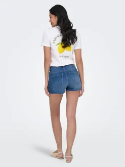 ONLWAUW Vita media Regular Fit Bermuda in jeans