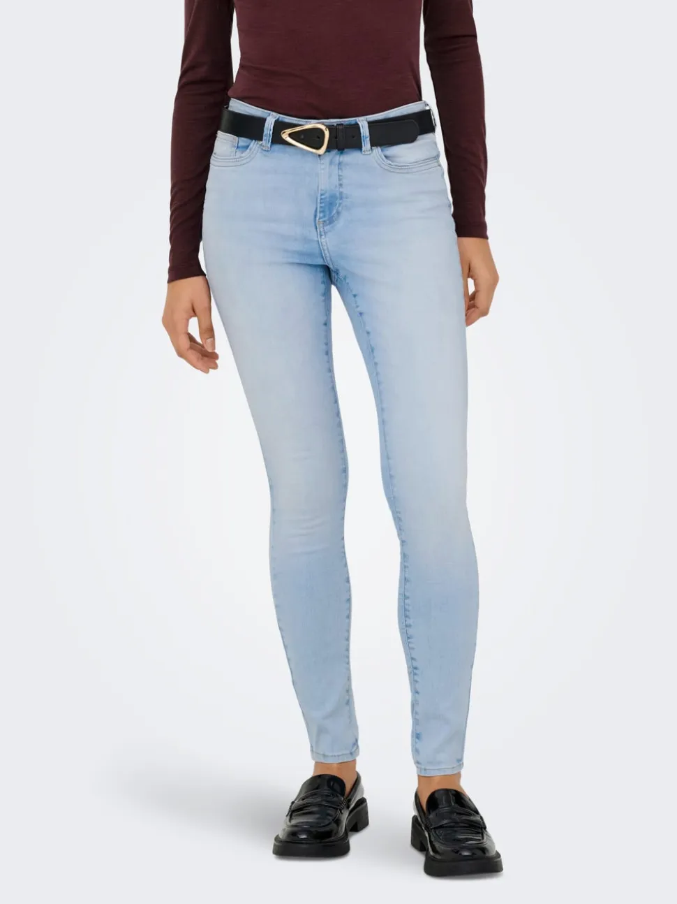 ONLWAUW Vita media Skinny Fit Jeans
