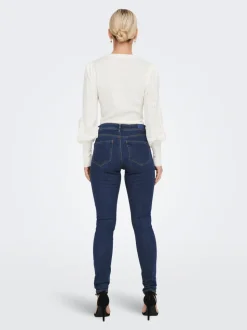 ONLWAUW Vita media Skinny Fit Jeans