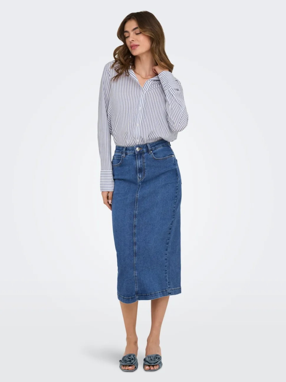 ONLWONDER Denim Gonna in jeans Gonna midi