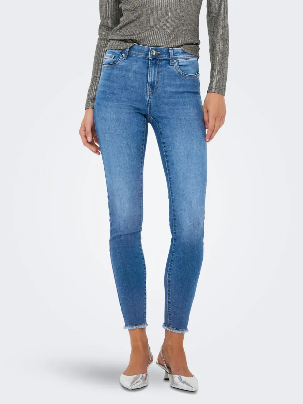 ONLWOW Vita media Skinny Fit Lunghezza alla caviglia Jeans