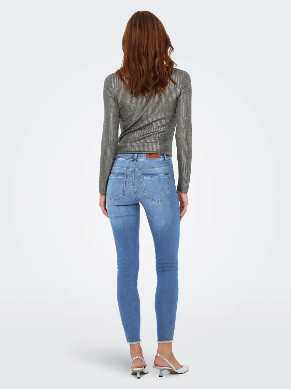 ONLWOW Vita media Skinny Fit Lunghezza alla caviglia Jeans