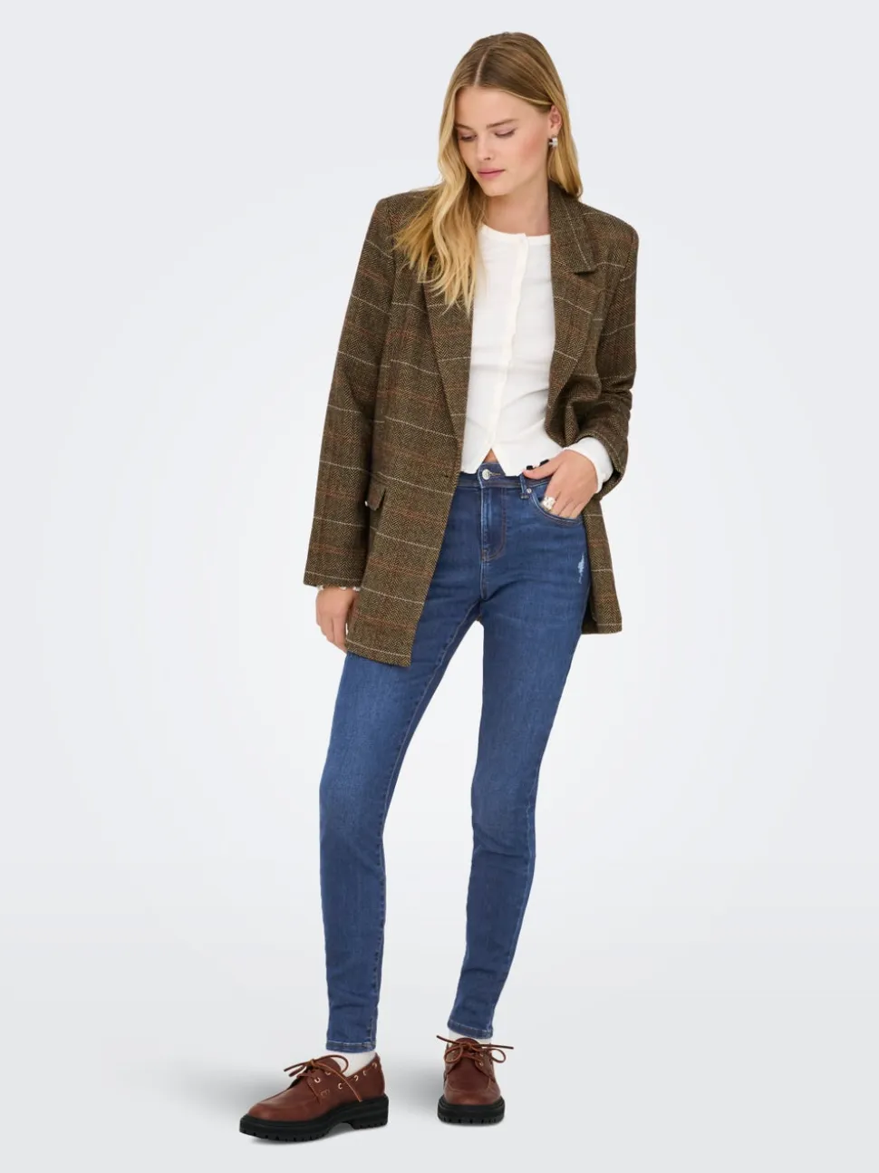 ONLWOW Vita media Skinny Fit Jeans