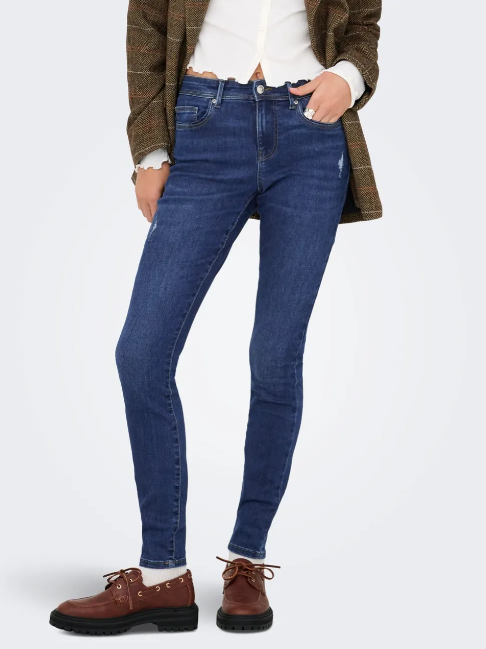 ONLWOW Vita media Skinny Fit Jeans