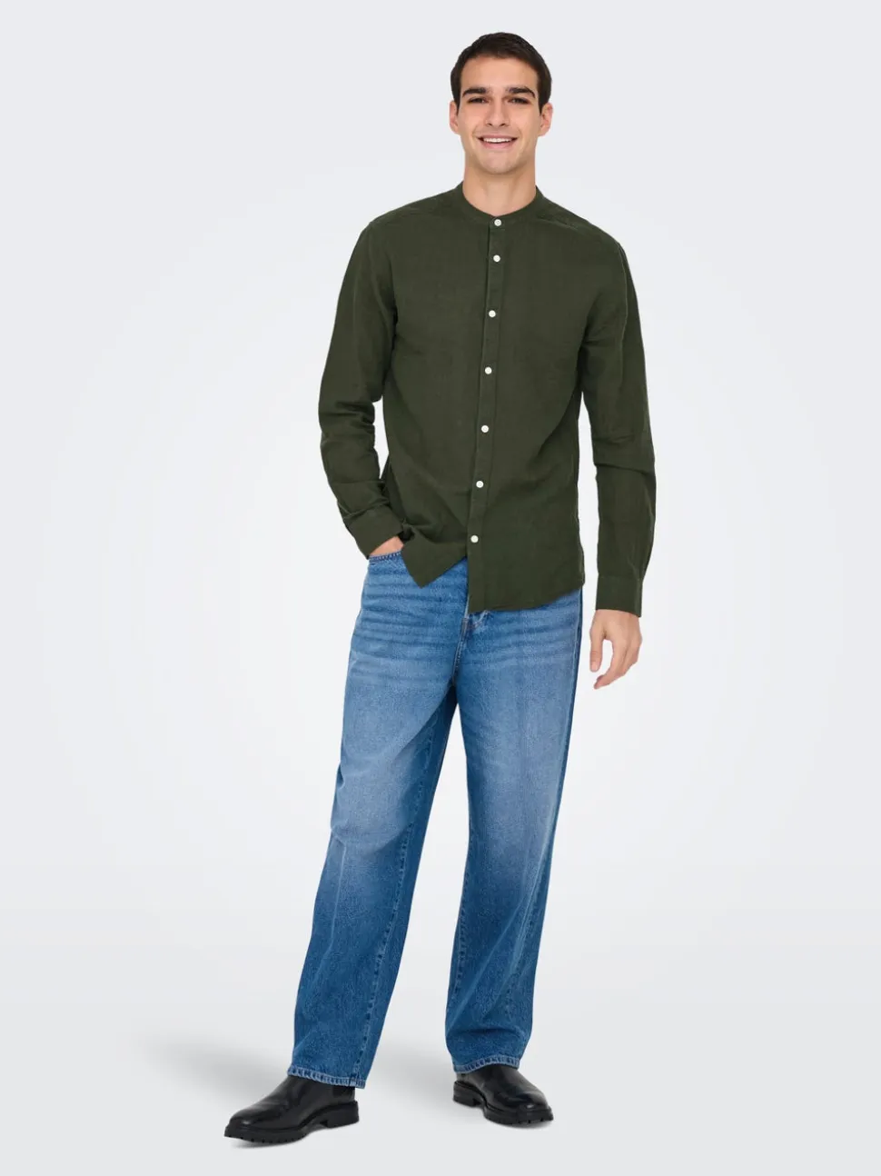 ONSCAIDEN Lino Camicia