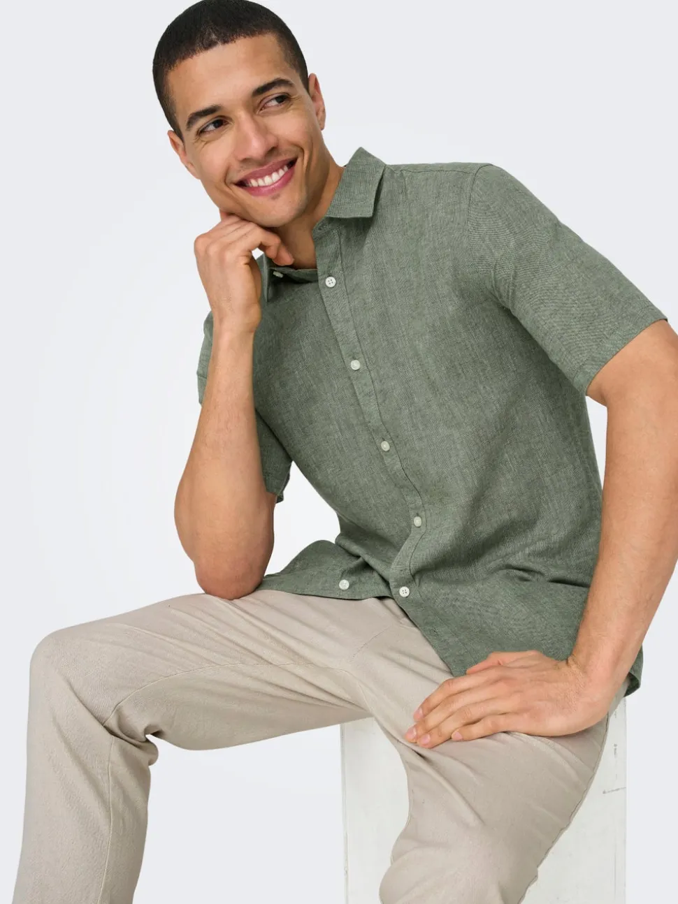 ONSCAIDEN Lino Camicia
