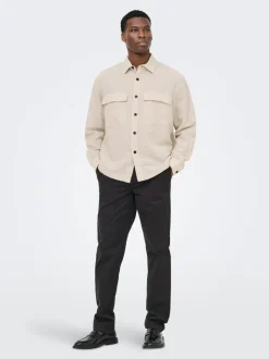 ONSCAIDEN Lino Giacca camicia