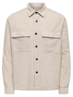 ONSCAIDEN Lino Giacca camicia