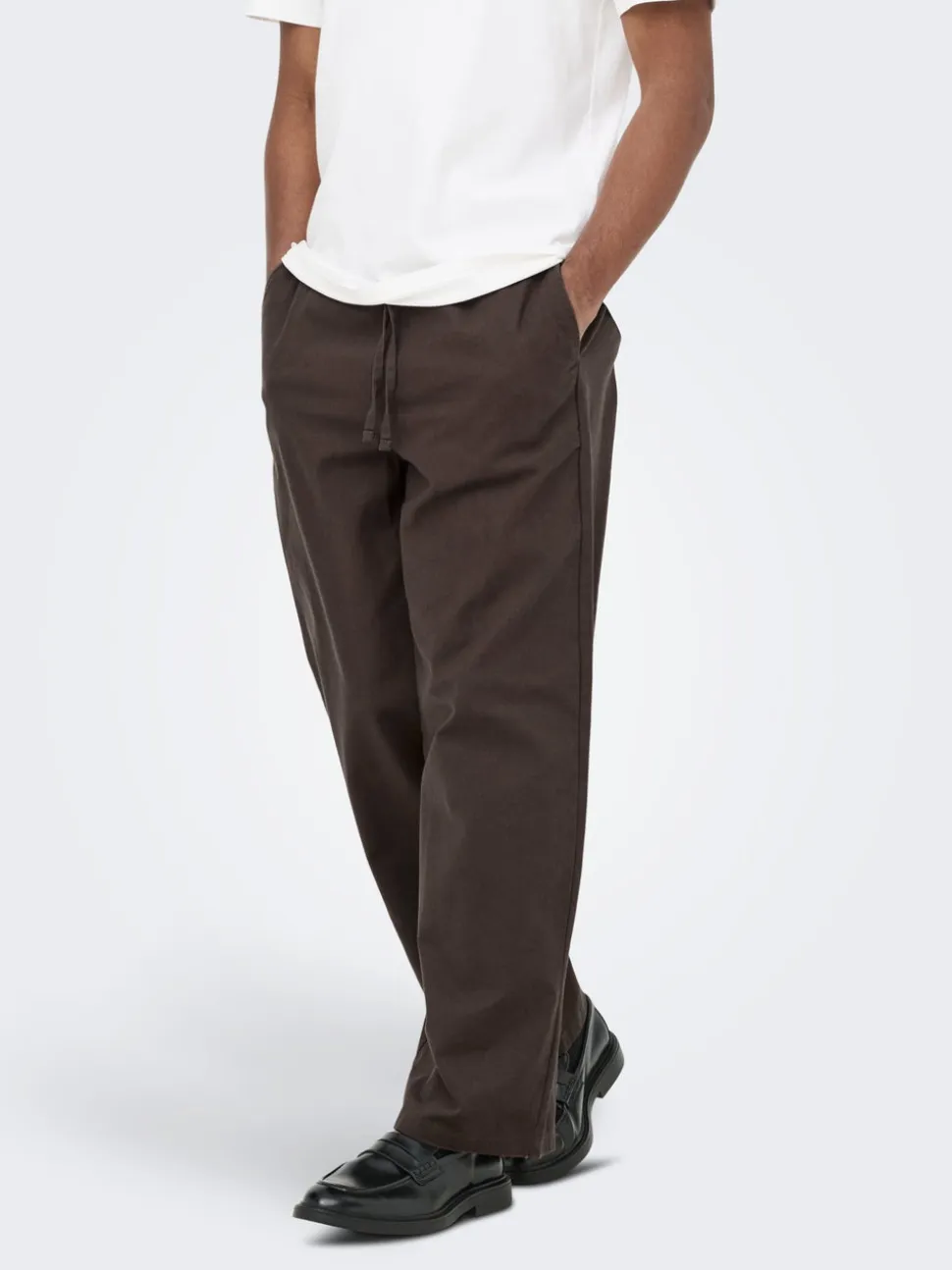 ONSDAVES Wide Leg Fit Lino Pantaloni