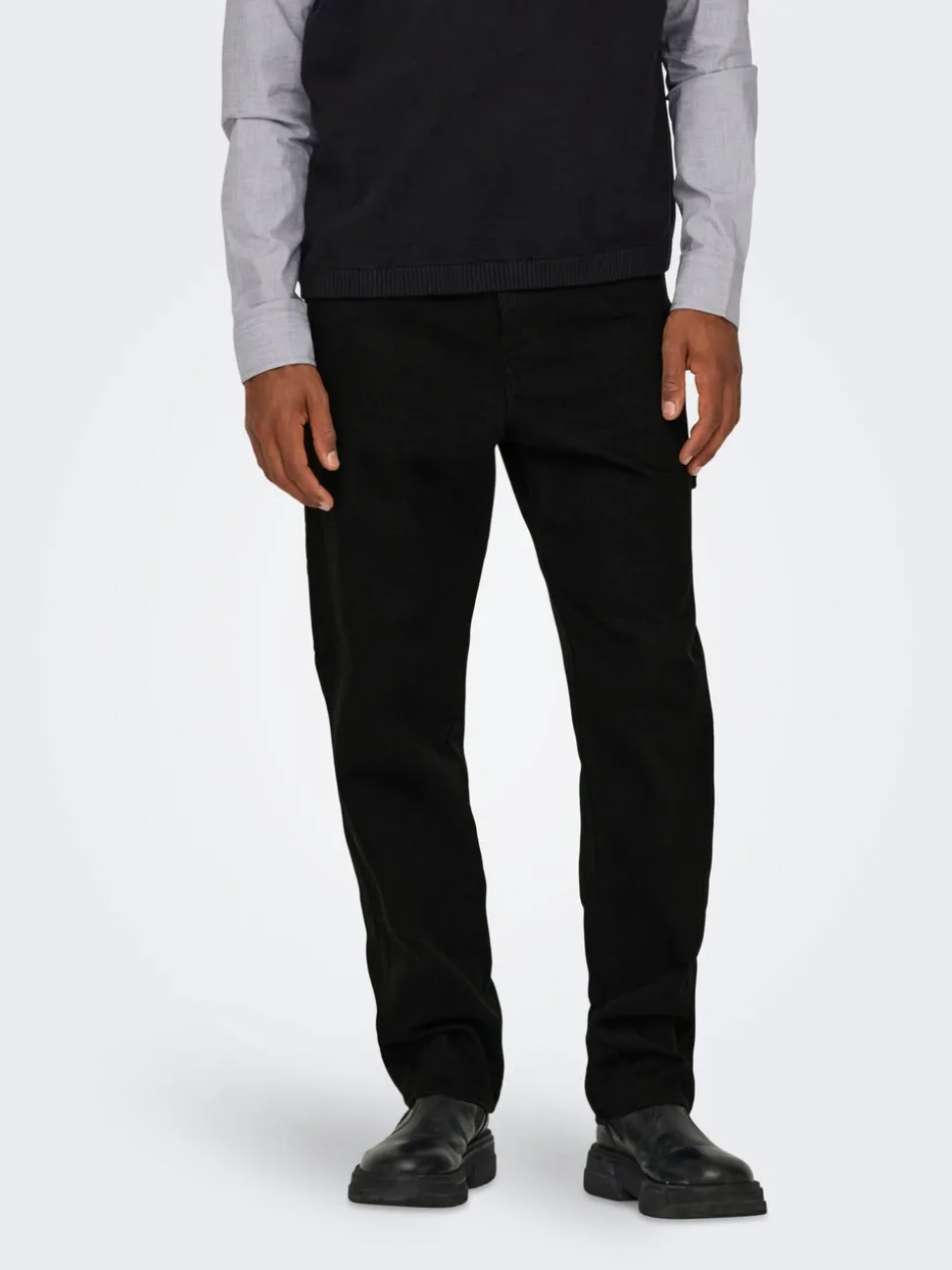 ONSEDGE Vita media Straight Fit Jeans