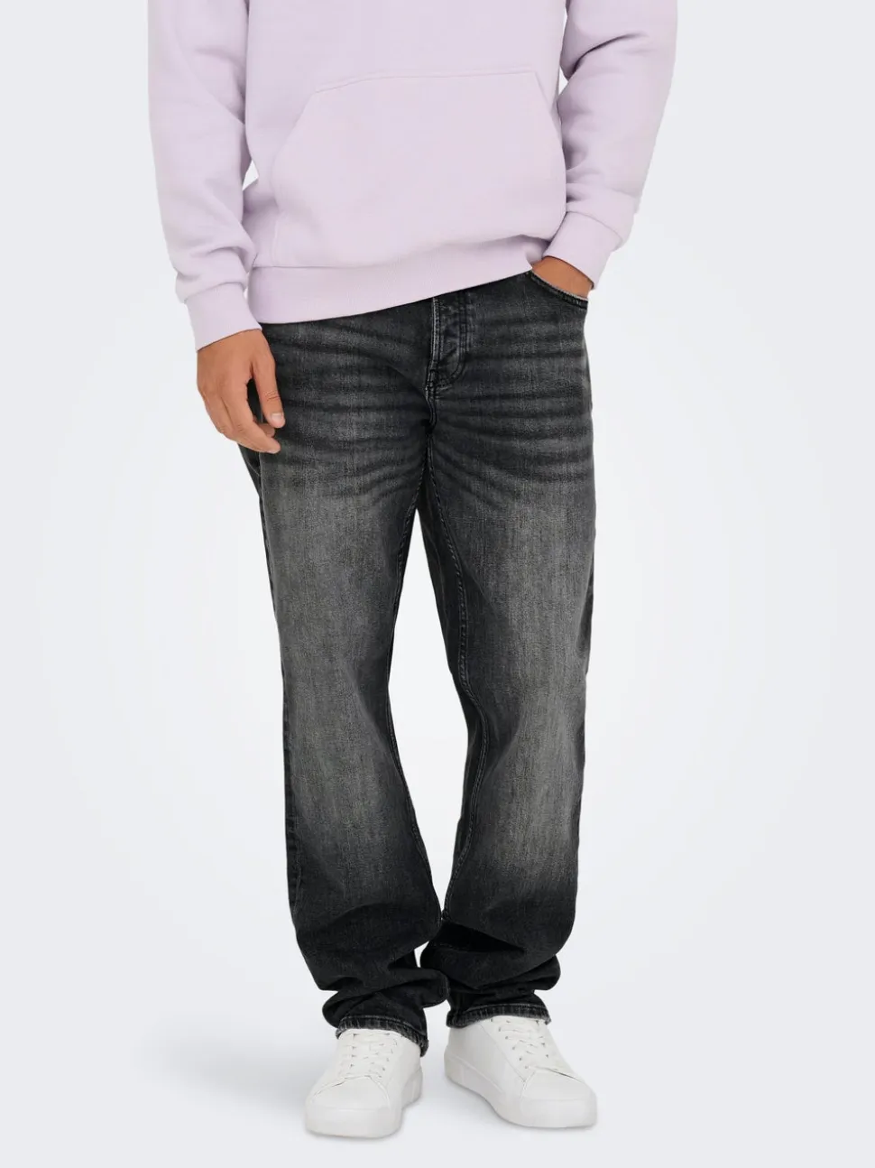 ONSEDGE Vita media Straight Fit Jeans