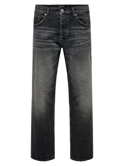 ONSEDGE Vita media Straight Fit Jeans