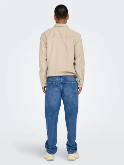 ONSEDGE Vita media Straight Fit Jeans
