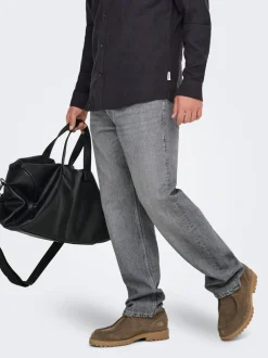 ONSEDGE Vita media Straight Fit Jeans