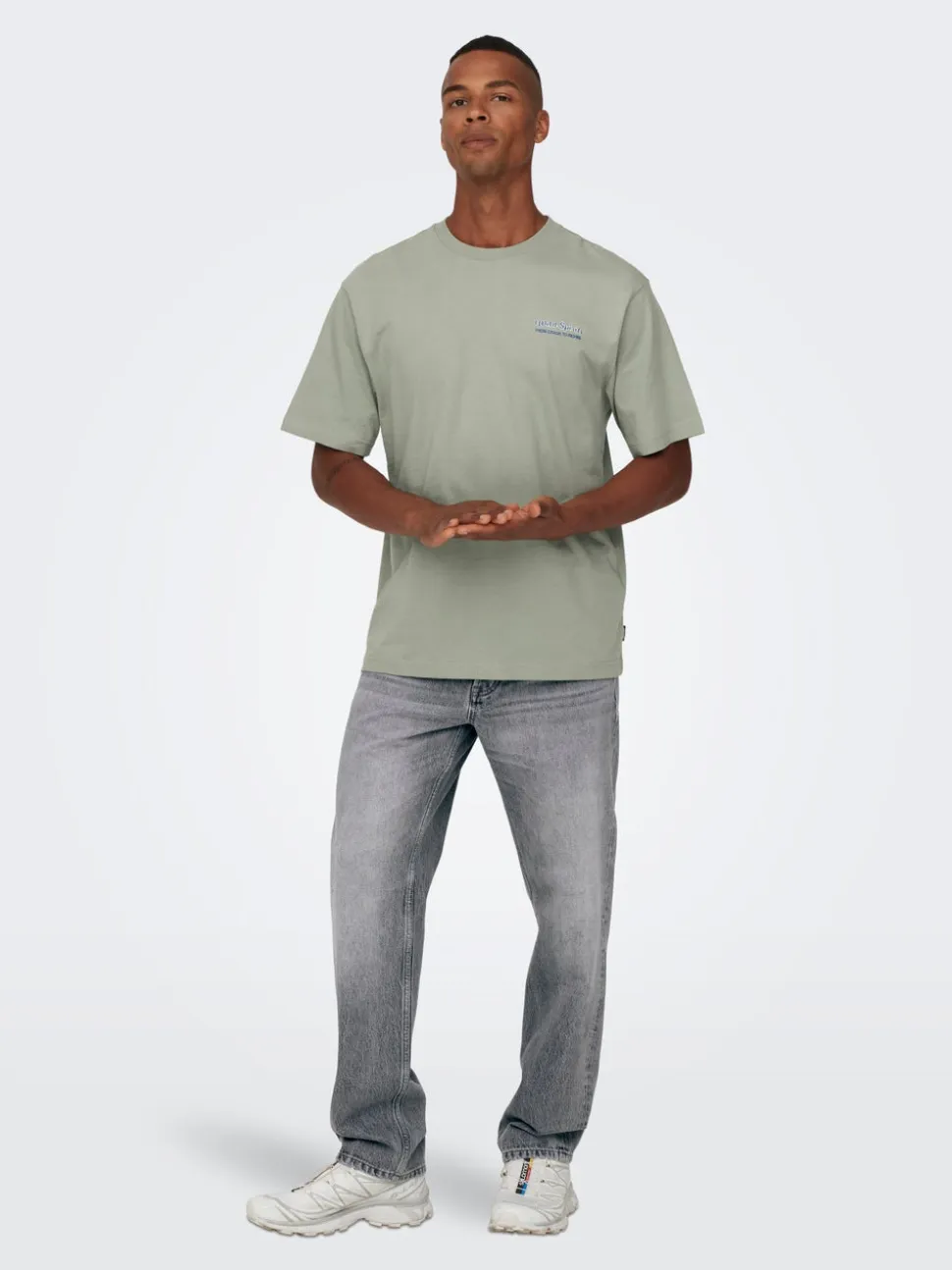 ONSEDGE Vita media Straight Fit Jeans