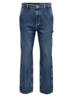 ONSEDGE Vita media Straight Fit Jeans