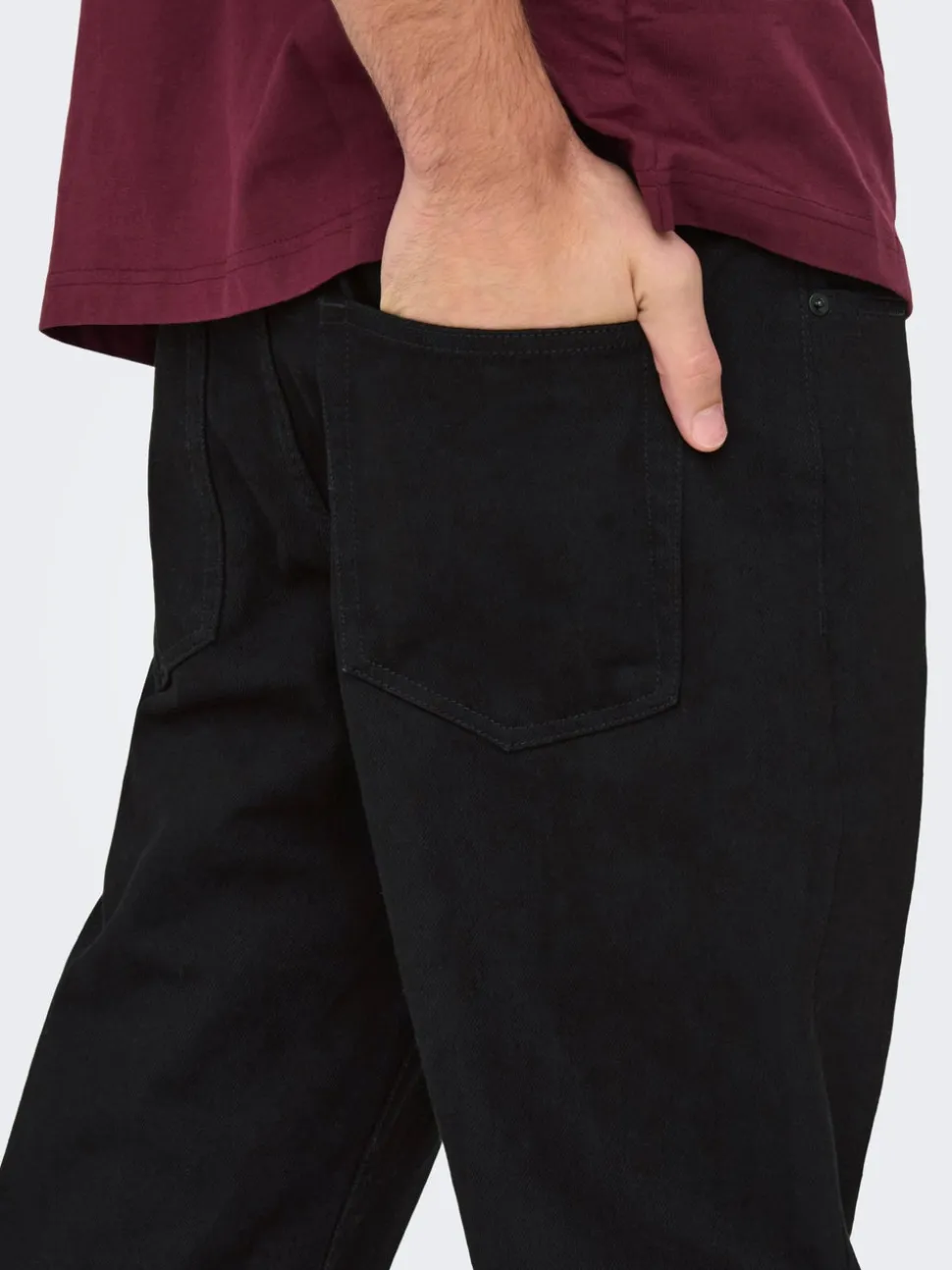 ONSEDGE Vita media Straight Fit Jeans