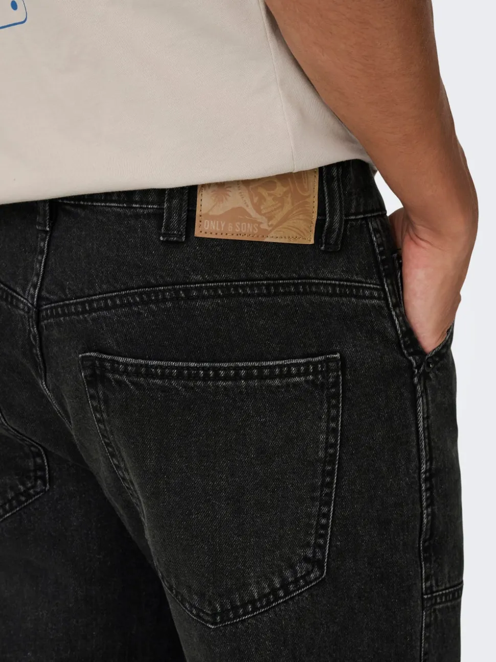 ONSEDGE Vita media Straight Fit Jeans