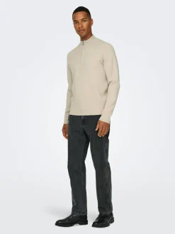 ONSEDGE Vita media Straight Fit Jeans