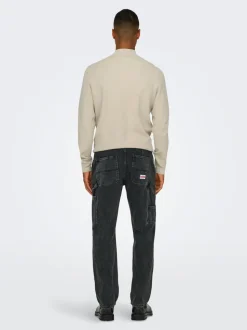 ONSEDGE Vita media Straight Fit Jeans
