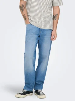 ONSEDGE Vita media Straight Fit Jeans