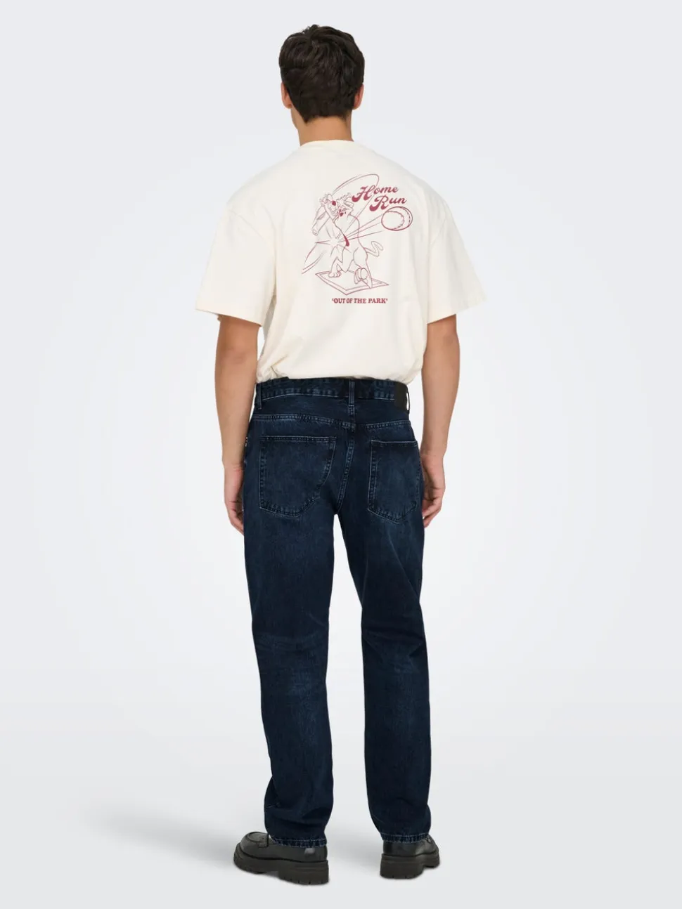 ONSEDGE Vita media Straight Fit Jeans