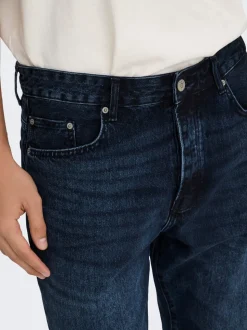 ONSEDGE Vita media Straight Fit Jeans