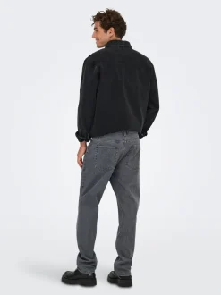ONSEDGE Vita media Straight Fit Jeans