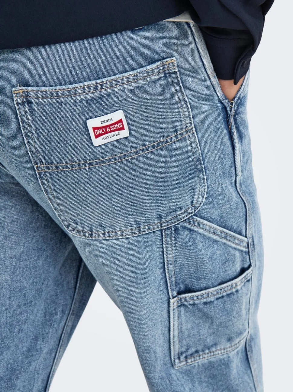 ONSEDGE Vita media Straight Fit Jeans