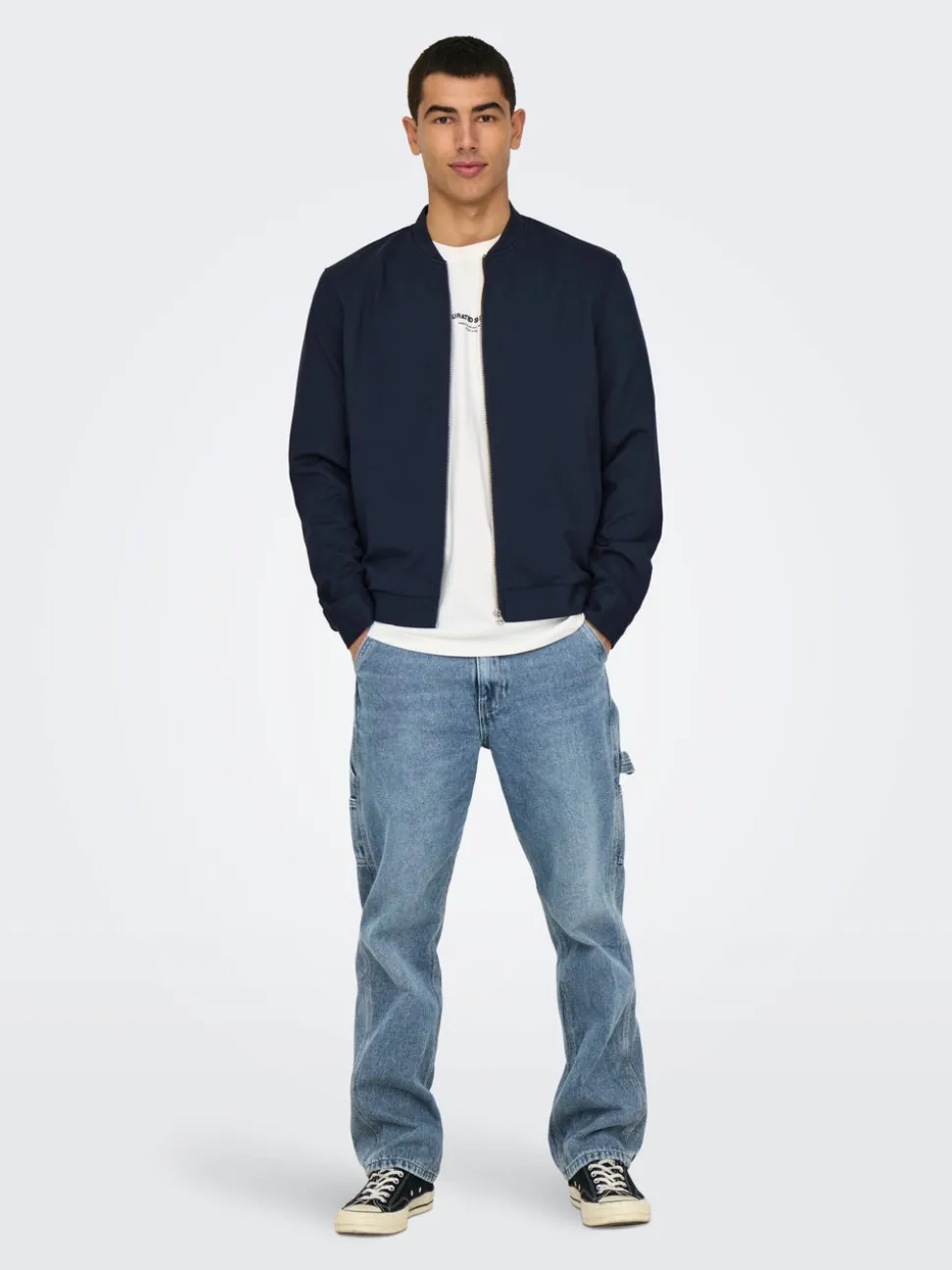 ONSEDGE Vita media Straight Fit Jeans