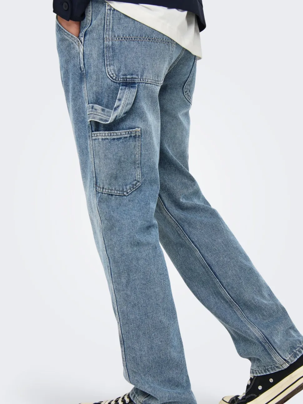 ONSEDGE Vita media Straight Fit Jeans