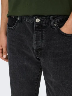 ONSEDGE Vita media Straight Fit Jeans