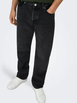 ONSEDGE Vita media Straight Fit Jeans