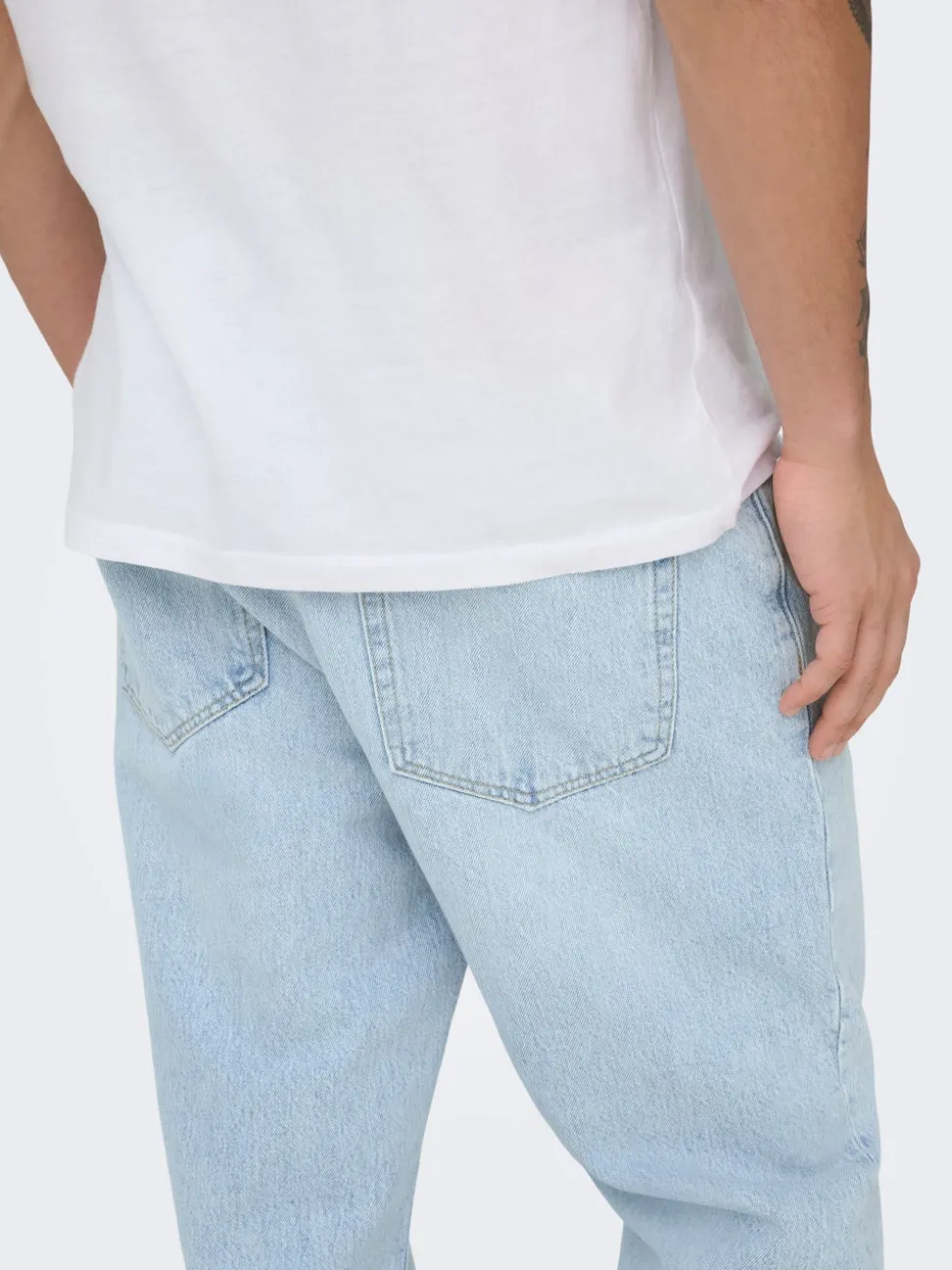 ONSEDGE Vita media Straight Fit Jeans