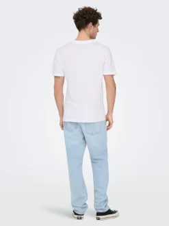 ONSEDGE Vita media Straight Fit Jeans