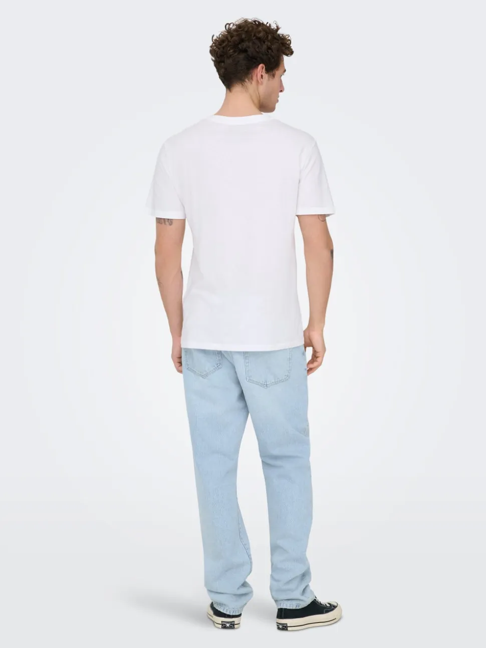 ONSEDGE Vita media Straight Fit Jeans
