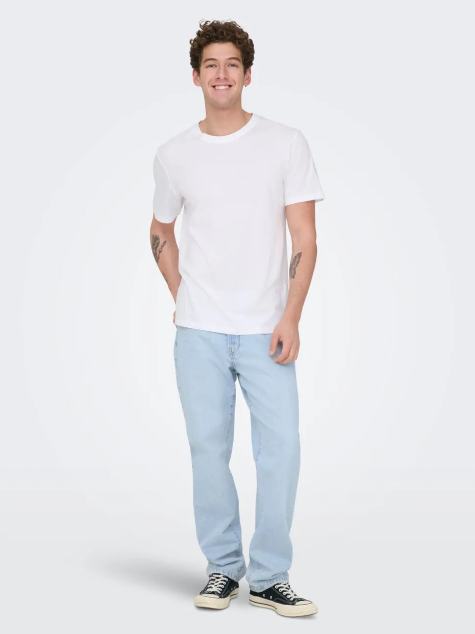 ONSEDGE Vita media Straight Fit Jeans