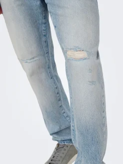 ONSEDGE Vita media Straight Fit Jeans