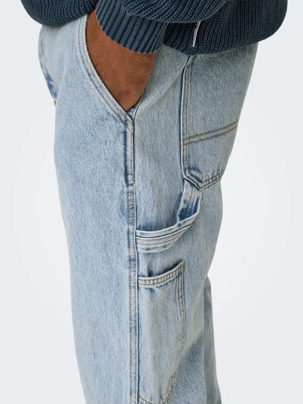 ONSEDGE Vita media Straight Fit Jeans