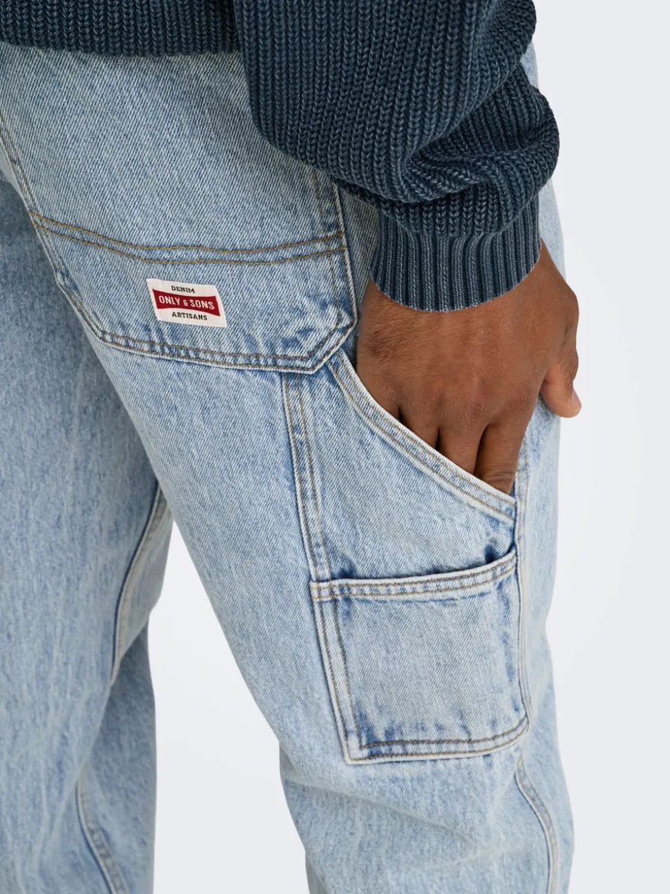 ONSEDGE Vita media Straight Fit Jeans